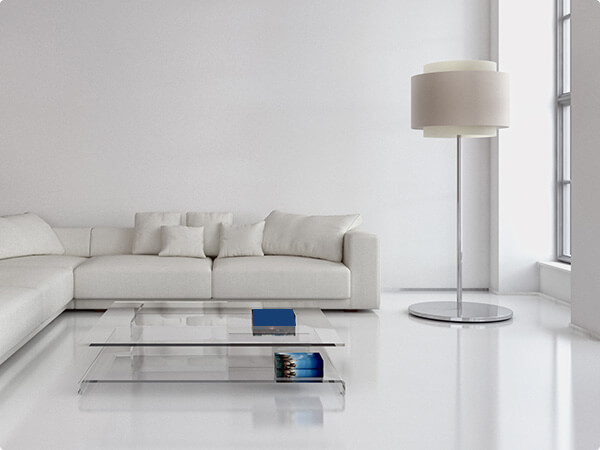 A clean, bright room